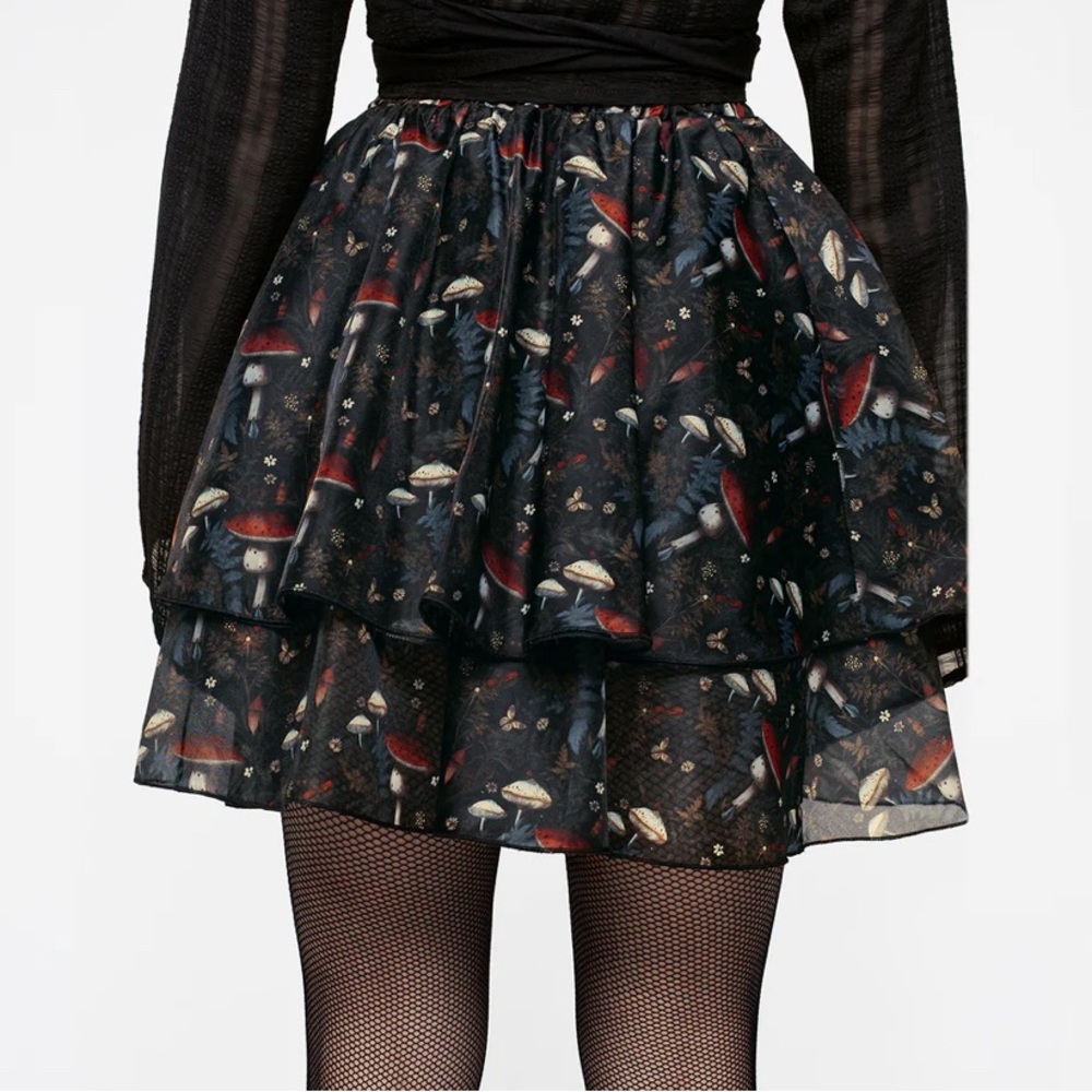 Disturbia Amanita Organza Puff Mini Skirt 6 - Picture 2 of 8
